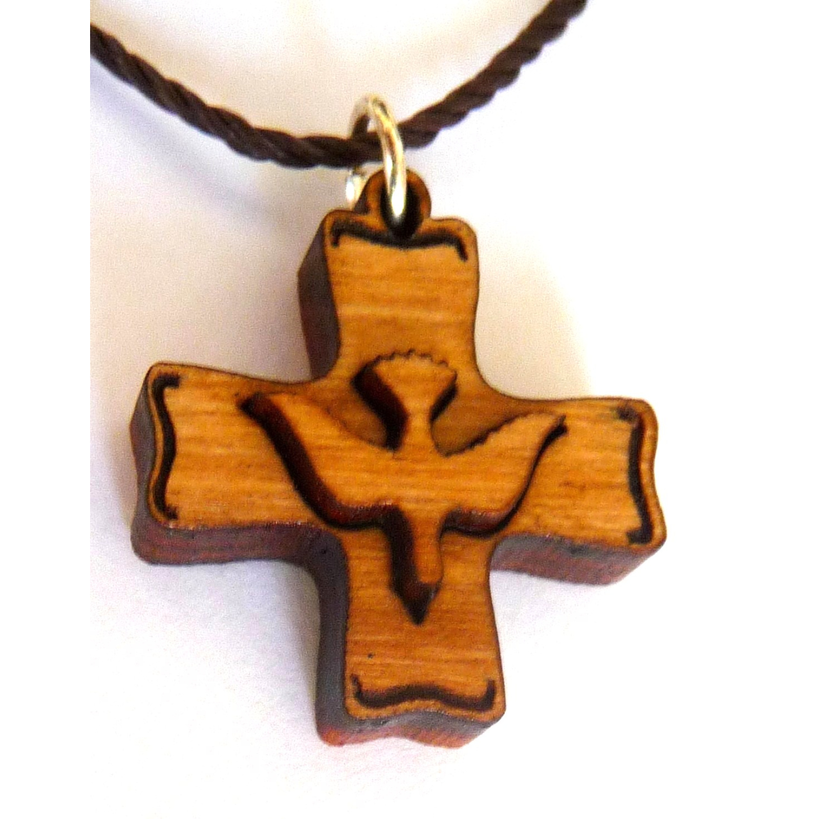holy spirit cross pendant