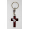 Praying hands with cross keychain