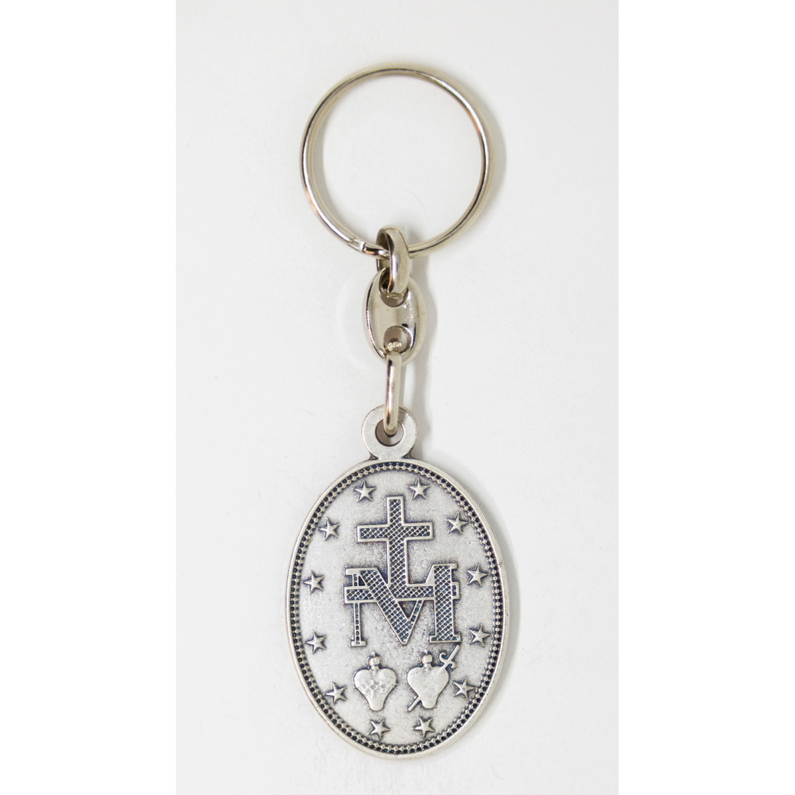 Our Lady of Miraculous medal keychain