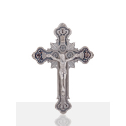 Metal wall crucifix
