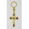 Enamel crucifix keychain