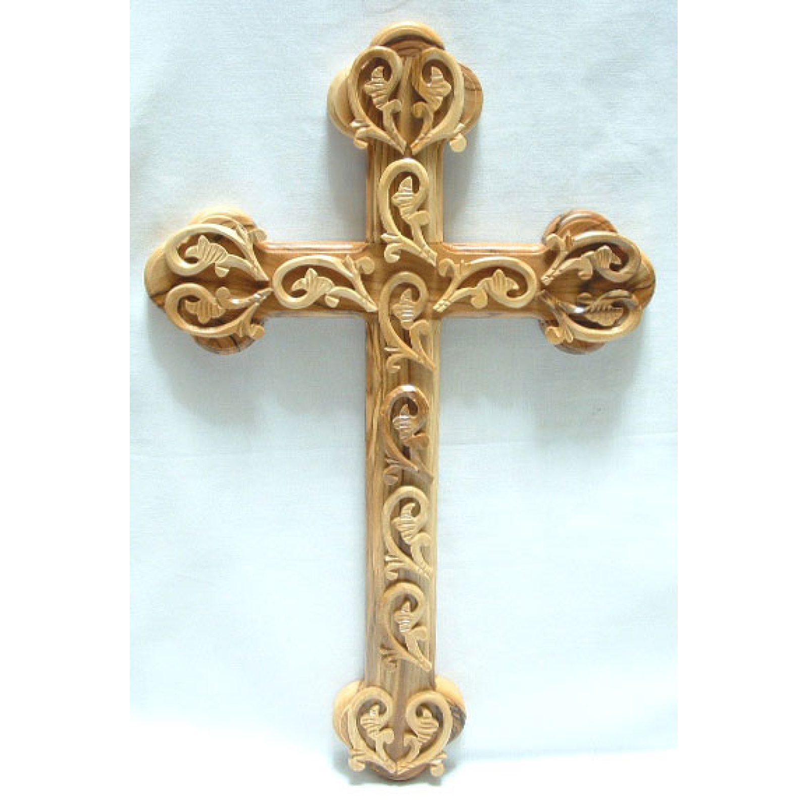 Budded cross with decorations