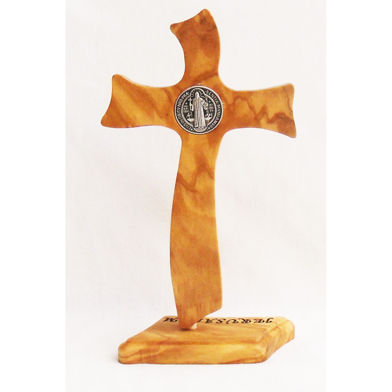 Saint Benedict contemporary standing cross