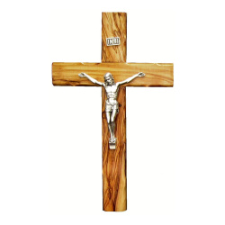 Large Olive wood crucifix