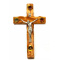 Olive wood wall hanging crucifix