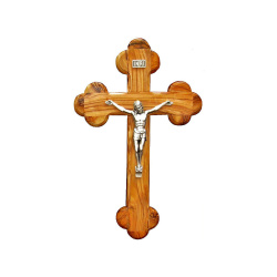 Small budded wall crucifix