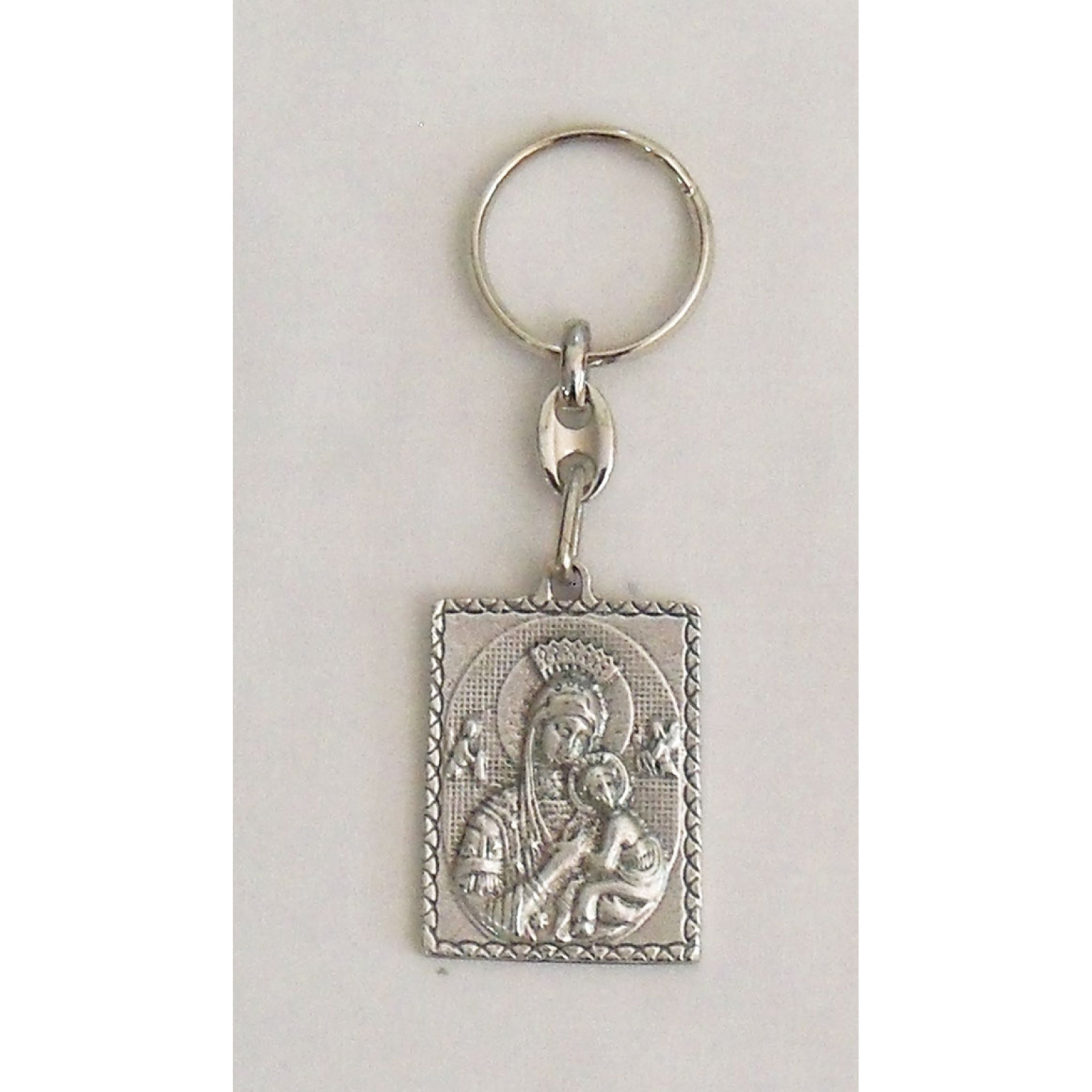 Madonna and child keychain byzantine style